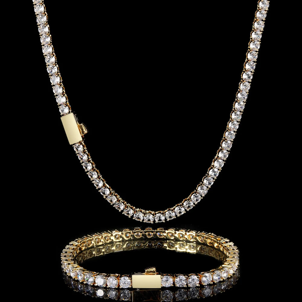 pack collier +bracelet Frosted VVS