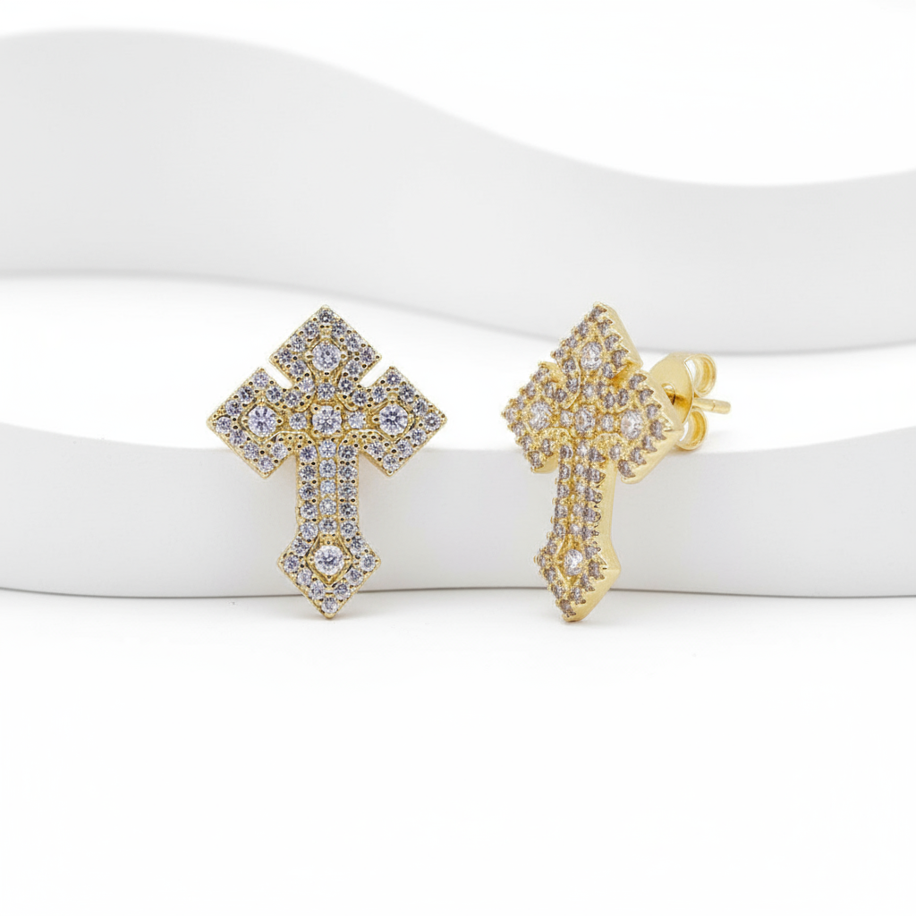 Boucle d'oreille Divine Cross