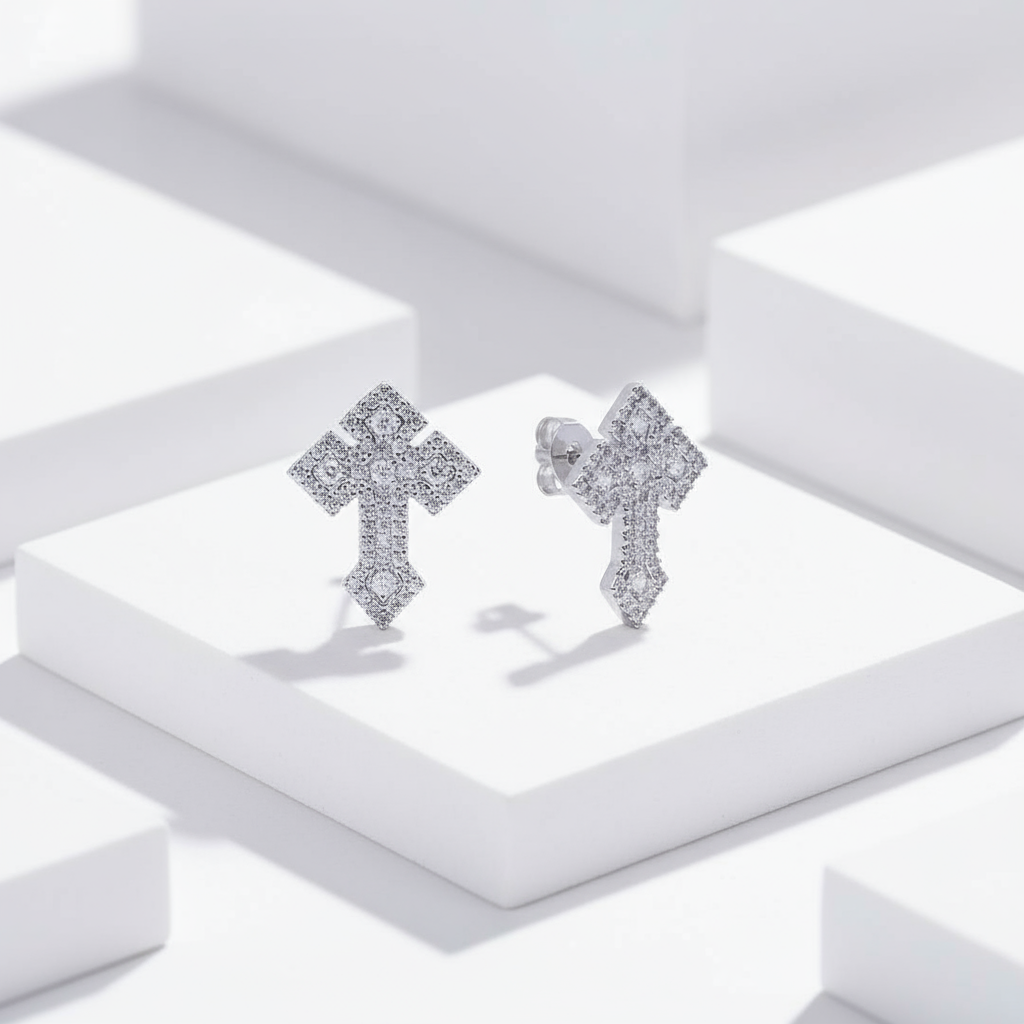Boucle d'oreille Divine Cross