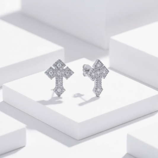 Boucle d'oreille Divine Cross
